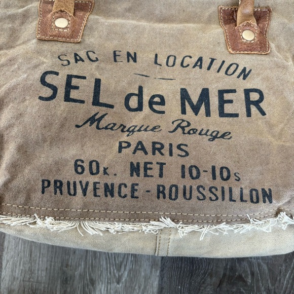 Myra Bag Tote Shoulder Sel De Mer Paris Bag - Picture 7 of 10